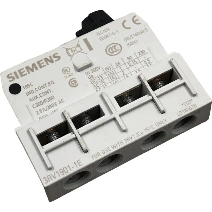 Bloco de Contato Auxiliar Siemens 3RV1901-1E 1NA+1NF - Cabo Eletro