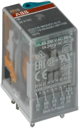 Relé de Interface ABB CR-M220DC3 1SVR405612R9000 220vDC - Cabo Eletro