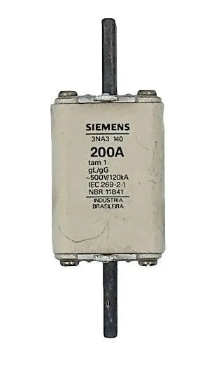 Fusível Siemens NH T-1 200a 500Vca 3NA3 140 200A - Cabo Eletro