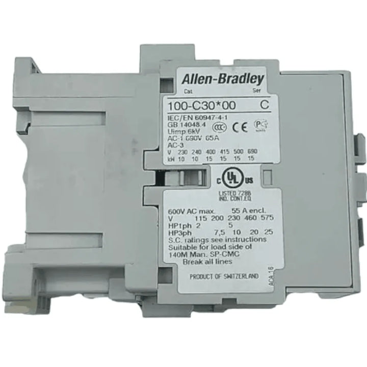 Contator Allen Bradley 100-C30D10 110/120v 50/60Hz 3P 1NO - Cabo Eletro