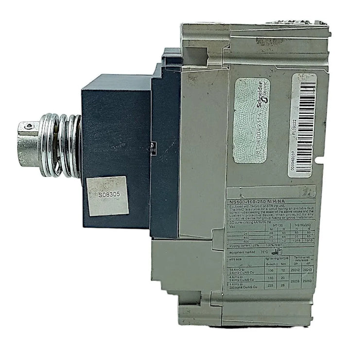 Disjuntor Caixa Moldada Merlin Gerin NS100 H MA25A 750V 8KV - Cabo Eletro