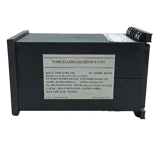 Relé de Tensão WARD UMX-120 120V/60Hz - Cabo Eletro