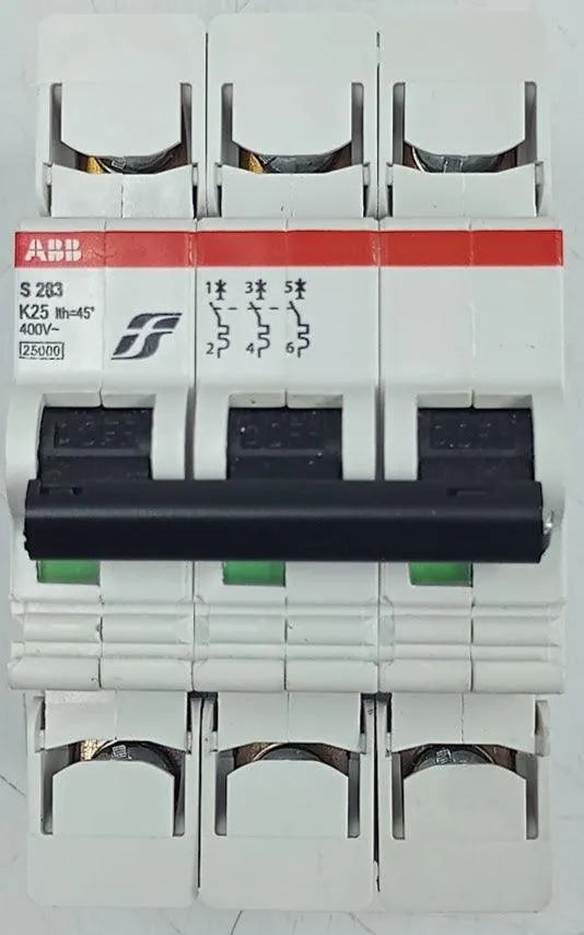 Disjuntor Tripolar ABB S283-K25 FS 25A 400v - Cabo Eletro