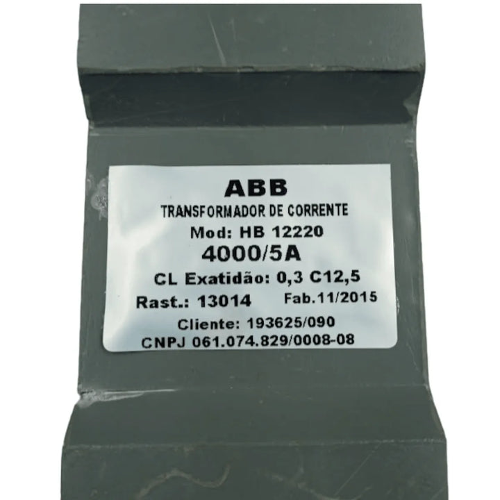 Transformador de Corrente ABB HB 12220 4000/5A - Cabo Eletro