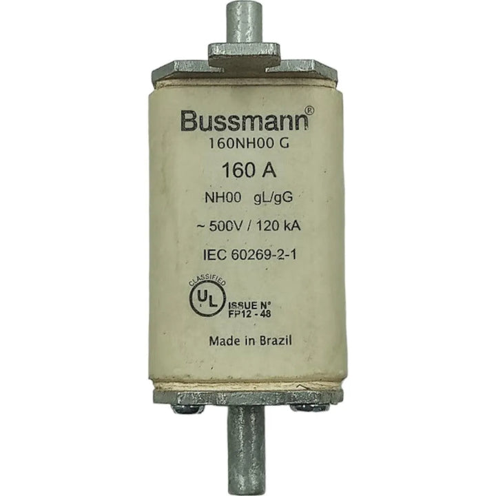 Fusível Bussmann 160 NH00 g 160a 500v 120ka - Cabo Eletro