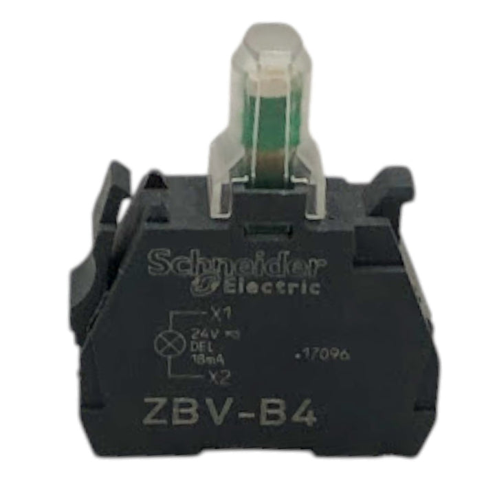 Bloco de Contato Luminoso Vermelho Schneider ZBV-B4 24v 18mA - Cabo Eletro