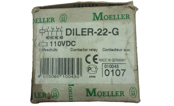 Mini Contator Moeller Diler-22-G 100vDC 2NA+2NO - Cabo Eletro