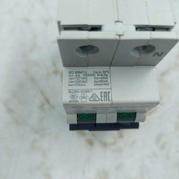 Disjuntor Monopolar 1P +N GE G61NC06 10KA 240/415V - Cabo Eletro