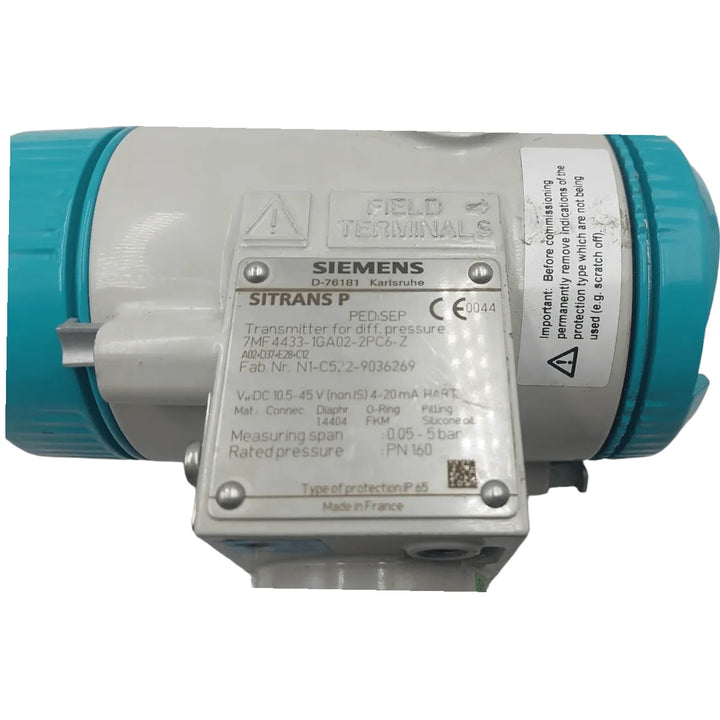 Transmissor De Pressão Dif. 7mf4433-1ga02-2pc6-z-siemens - Cabo Eletro