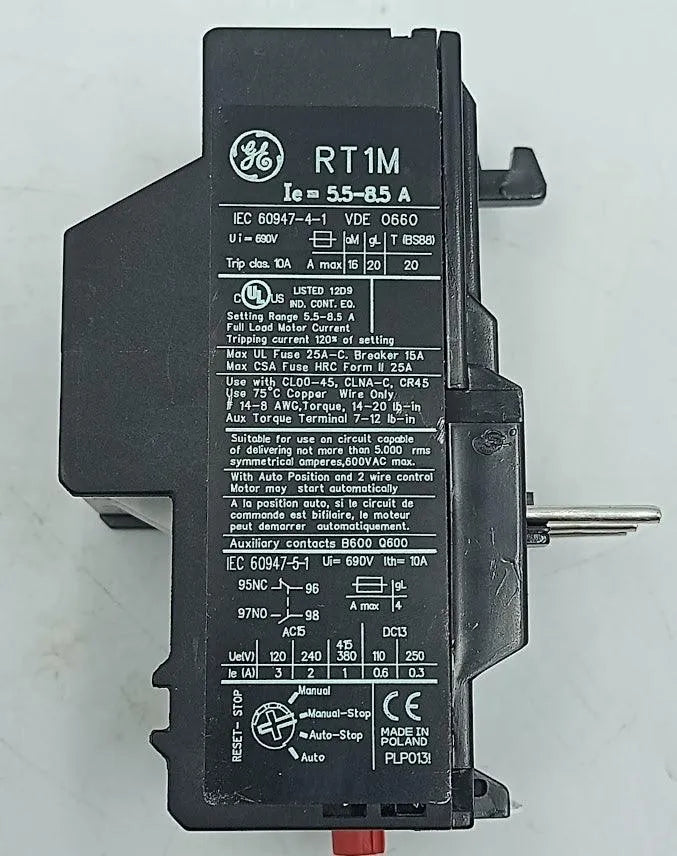 Relé Térmico GE RT1M 5.5-8.5A - Cabo Eletro