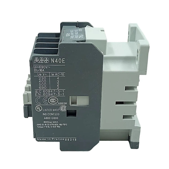 Contator ABB N40E 220-230v 50Hz / 230-240v 60Hz - Cabo Eletro