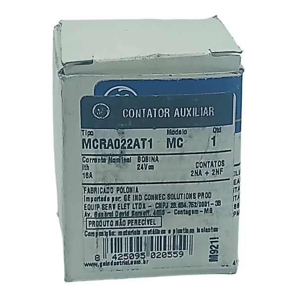 Contator Auxiliar Ge MCRA022AT1 750V 16A - Cabo Eletro