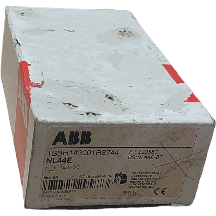 Contator ABB NL44E 690v 16A 125V-DC - Cabo Eletro