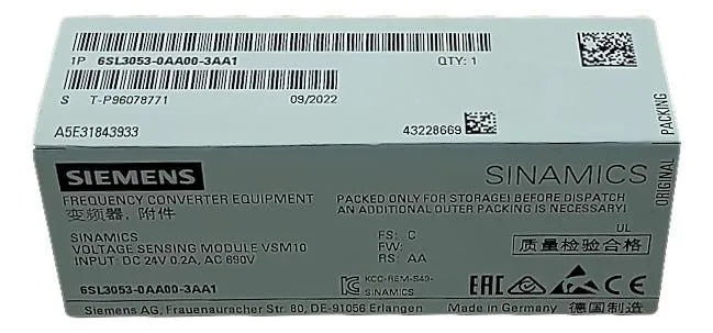 Módulo de Detecção de Tensão Siemens 6SL3053-0AA00-3AA1 - Cabo Eletro