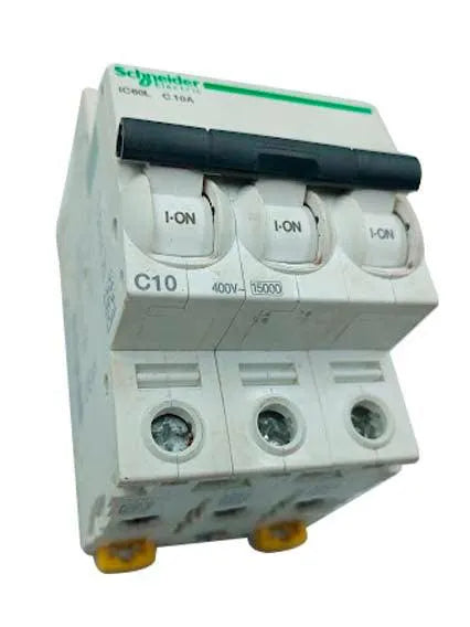 Disjuntor Tripolar Schneider Ic60l C 10a 400v - Cabo Eletro