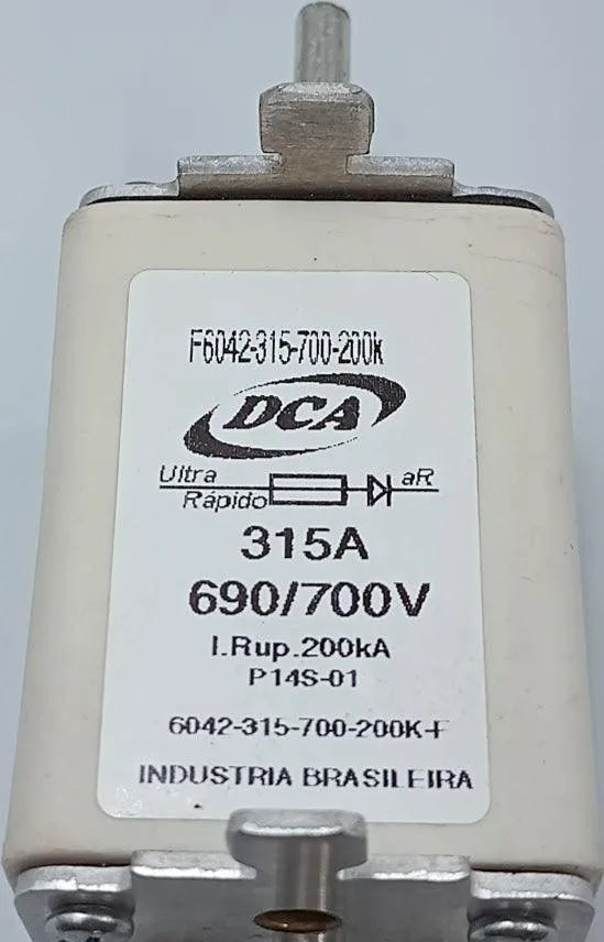 Fusível Ultra Rápido DCA F6042-315-700-200k 315A 690/700v - Cabo Eletro