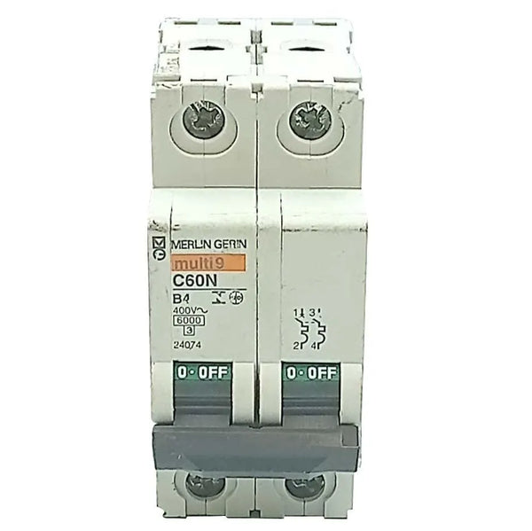 Disjuntor Bipolar Merlin Gerin Multi9 C60N B4 400V - Cabo Eletro