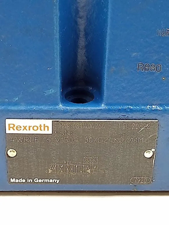 Válvula Rexroth 4WRLE 16 V150P-30/G24K0/A1M 6 C3 B12L - Cabo Eletro