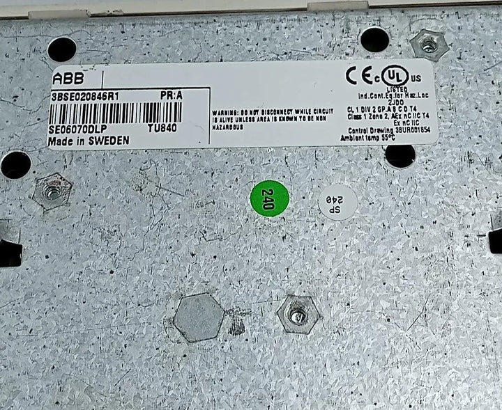 Módulo de Terminação ABB 3BSE020846R1 TU840 A - Cabo Eletro