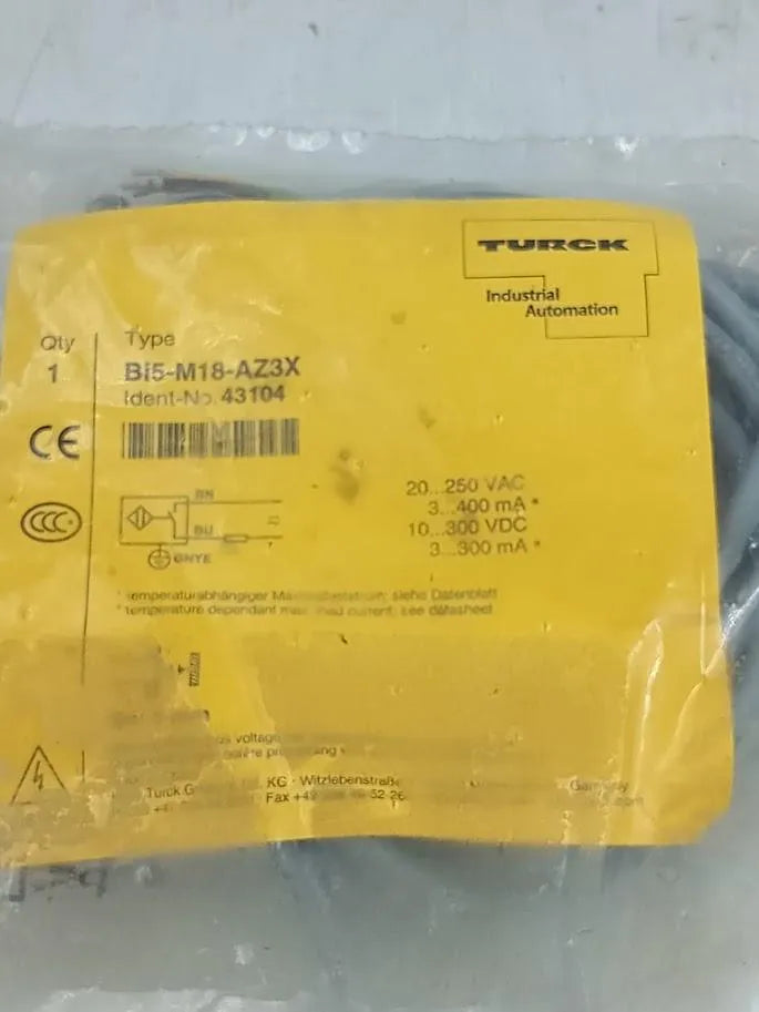 Sensor de Proximidade Turck BI5-M18-AZ3X - Cabo Eletro