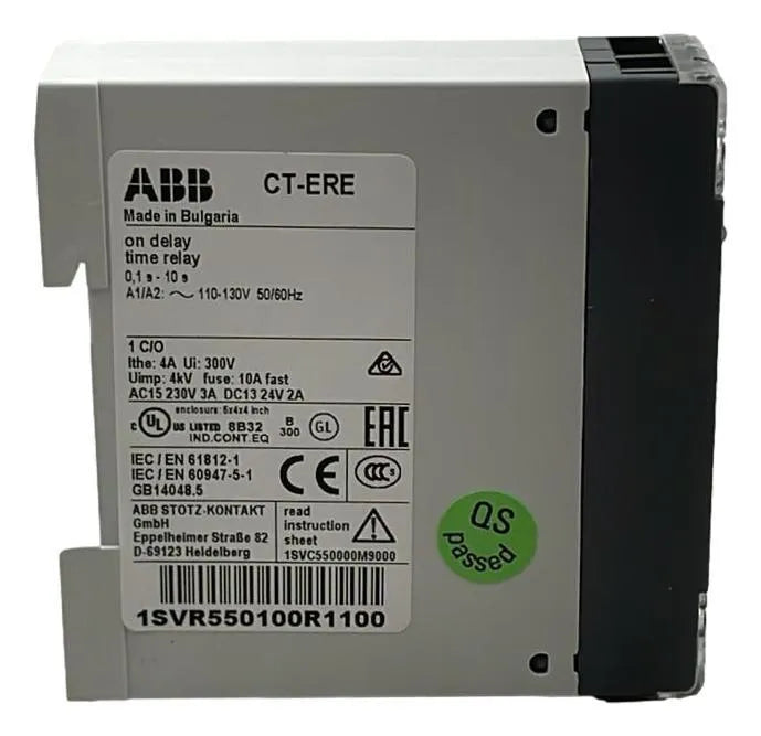 Relé Temporizador ABB CT-ERE 1SVR550100R1100 110-130VAC - Cabo Eletro