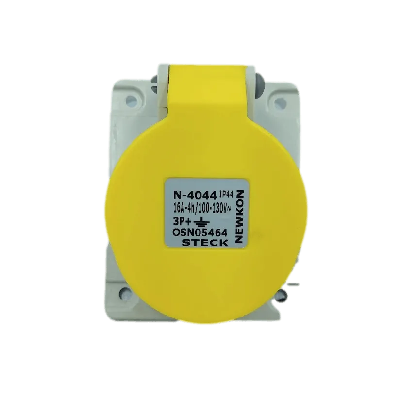 Tomada Steck N4044 3P+N 16A-4h 100-130v IP44 - Cabo Eletro