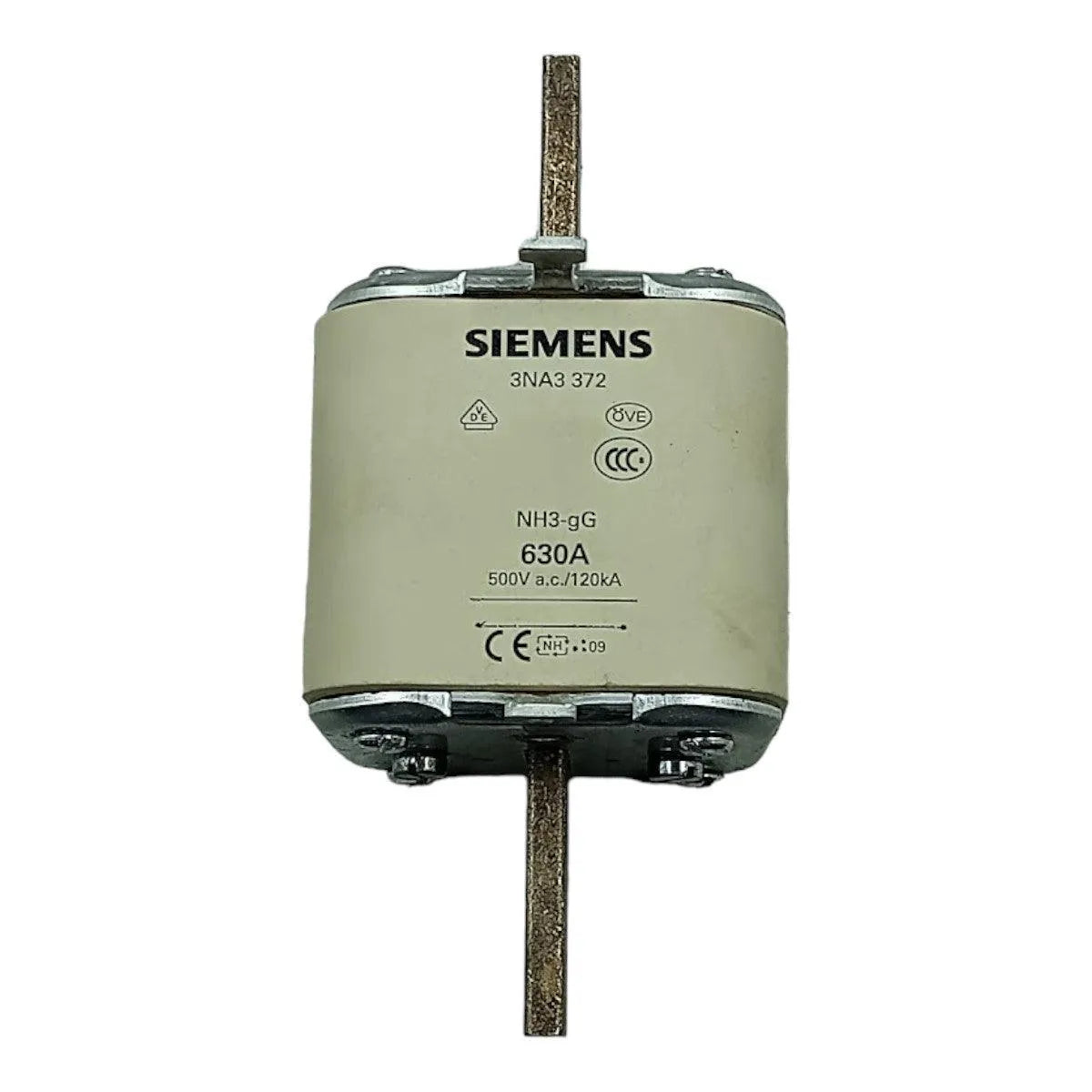 Fusivel NH3 Siemens 3NA3 372 630A 500V A.C. 120KA – Cabo Eletro