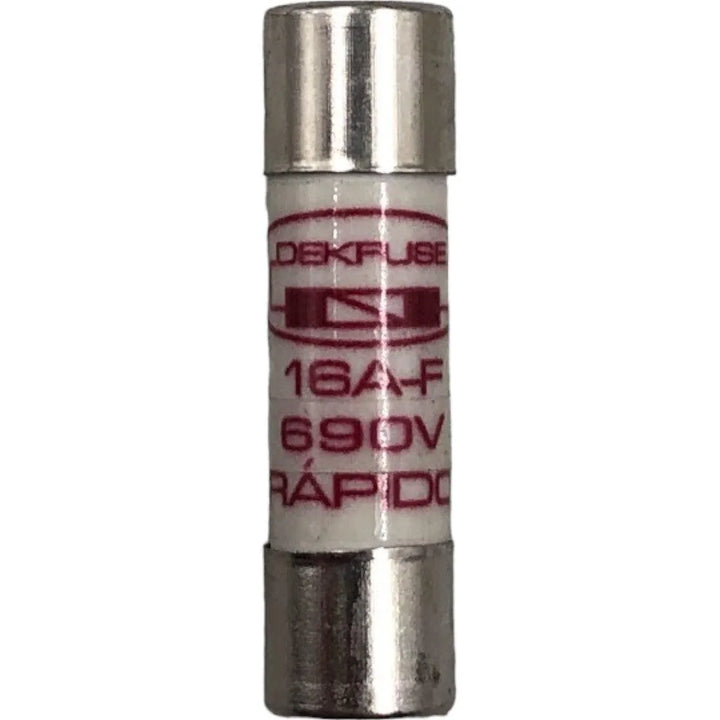 Fusível Ultra Rápido 10x38mm Dekfuse 16A-F 16A 690v KIT 9 - Cabo Eletro