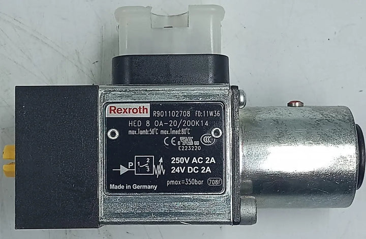 Válvula Rexroth HED80A-20/200K14 R901102708 350 Bar - Cabo Eletro