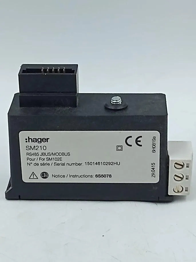 Módulo Hager SM210 RS485 JBUS/MODBUS - Cabo Eletro