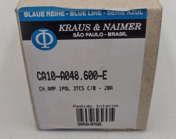 Chave Rotativa Kraus Naimer Ca10-a048.600-E 1P 20A - Cabo Eletro