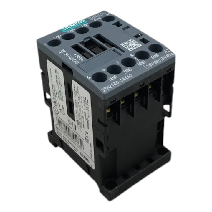Contator Auxiliar Siemens 3RH2140-1AK60 110-120v 4NA - Cabo Eletro