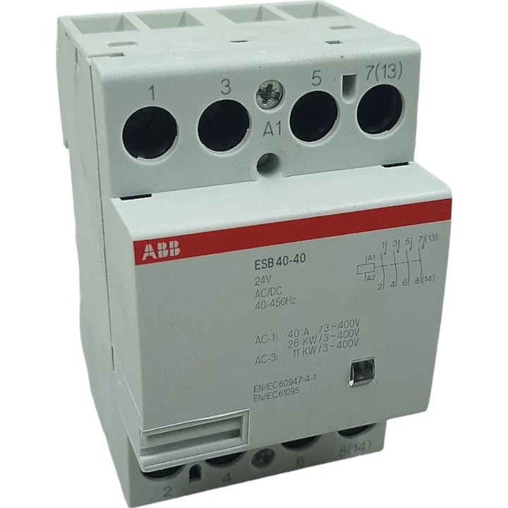 Contator ABB ESB40-40 24V AC/DC 40-450HZ - Cabo Eletro