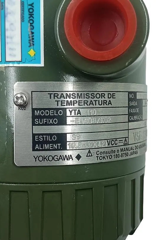 Transmissor de Temperatura Yokogawa YTA110 EA2DB KU2 - Cabo Eletro