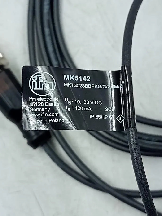 Sensor IFM MK5142 MKT3028BBPKG/G/2,0M/ZH/US 10/30 VDC - Cabo Eletro