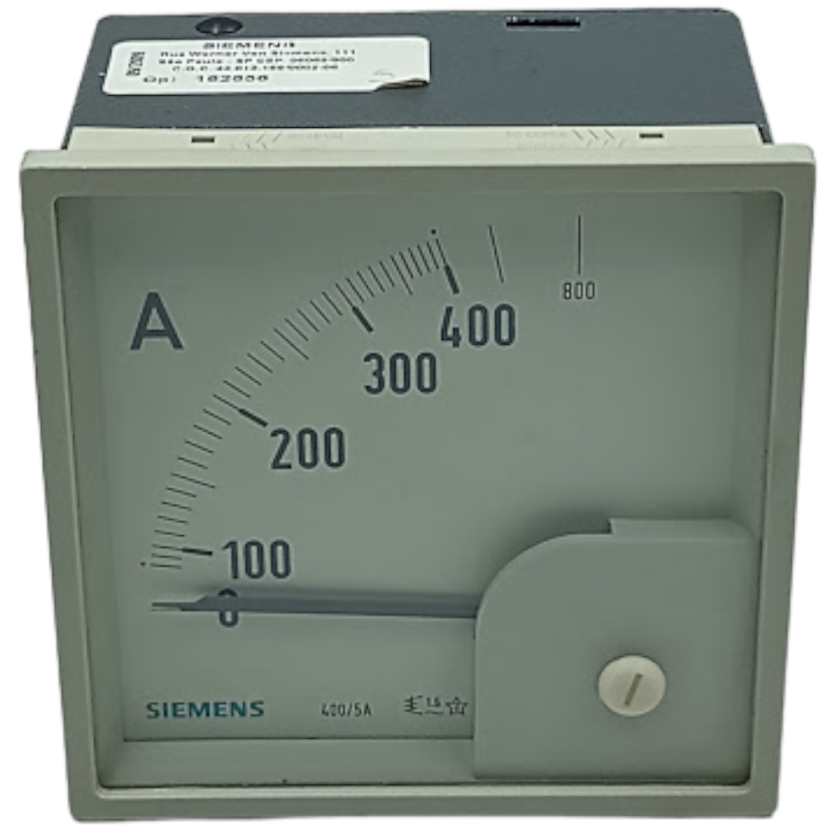 Amperímetro Analógico Siemens FM 96X96 400/800/5A M91151400
