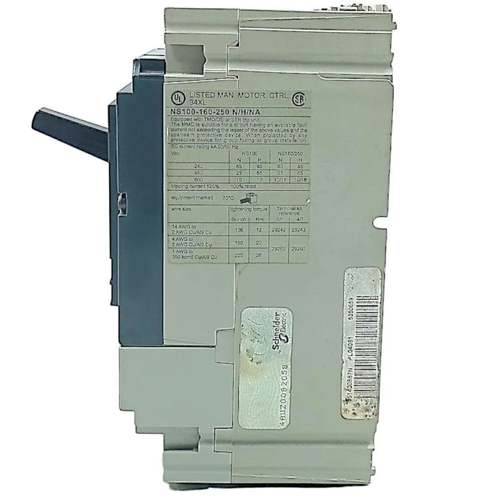 Disjuntor Caixa Moldada Merlin Gerin NS100 N 750v 8kv 100a - Cabo Eletro