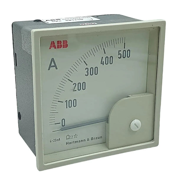 Amperímetro Analógico ABB 96x96 0-500A 4-20mA - Cabo Eletro