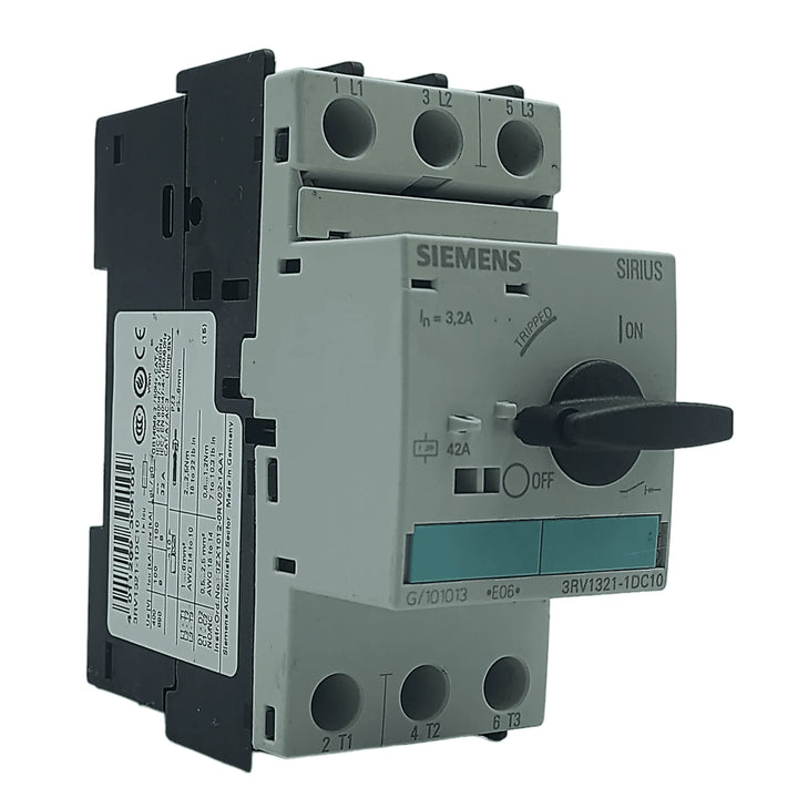 Disjuntor Motor Siemens 3rv1321-1dc10 3,2a - Cabo Eletro