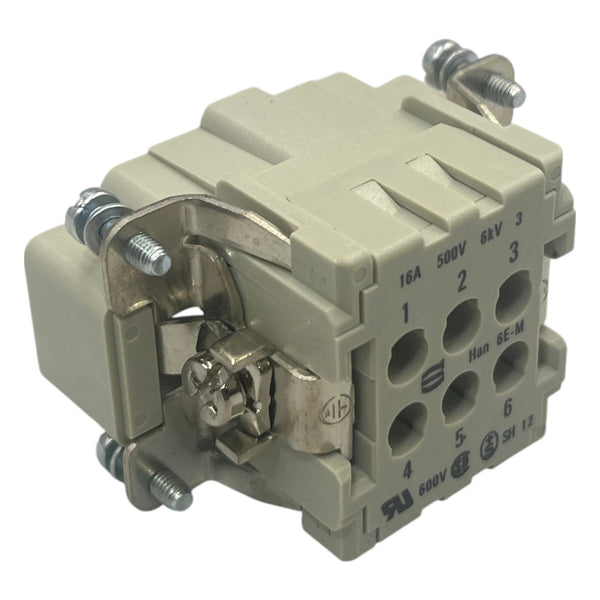 Conector Fêmea HARTING HAN 6E-M-C - Cabo Eletro