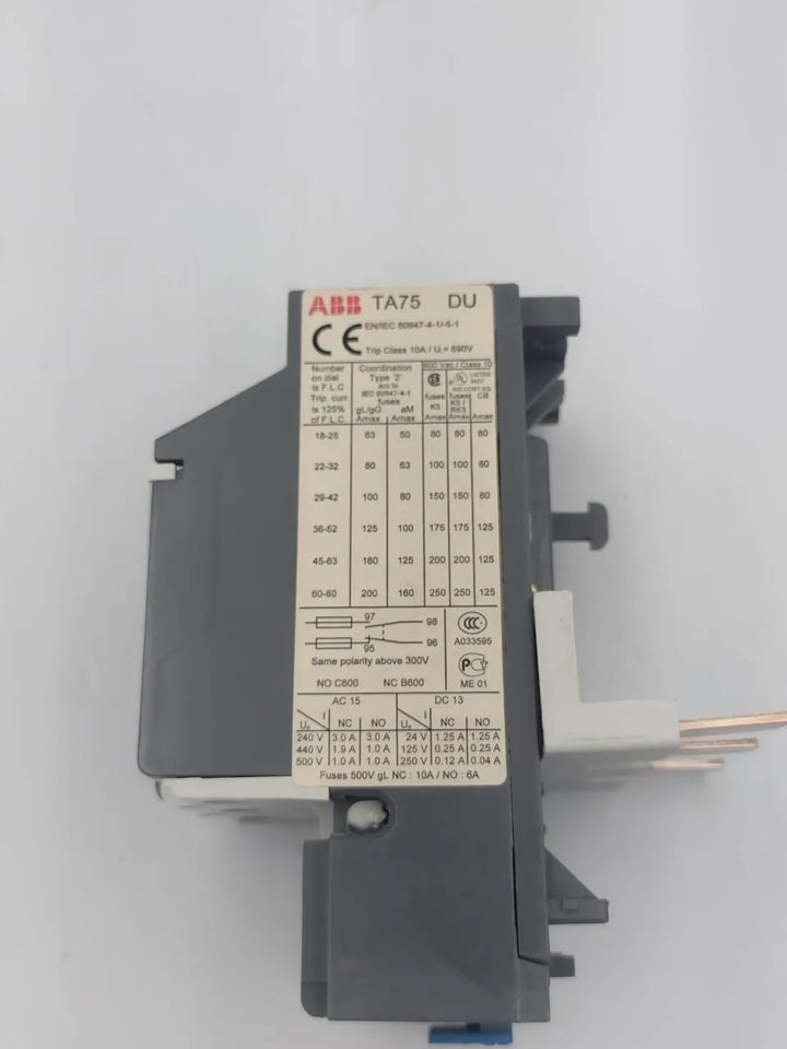 Relé de Sobrecarga Abb TA75DU 36-52A - Cabo Eletro