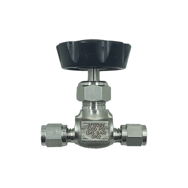 Válvula Agulha Anilha Simples Hoke 3712G2Y 1/8OD" 5000PSI