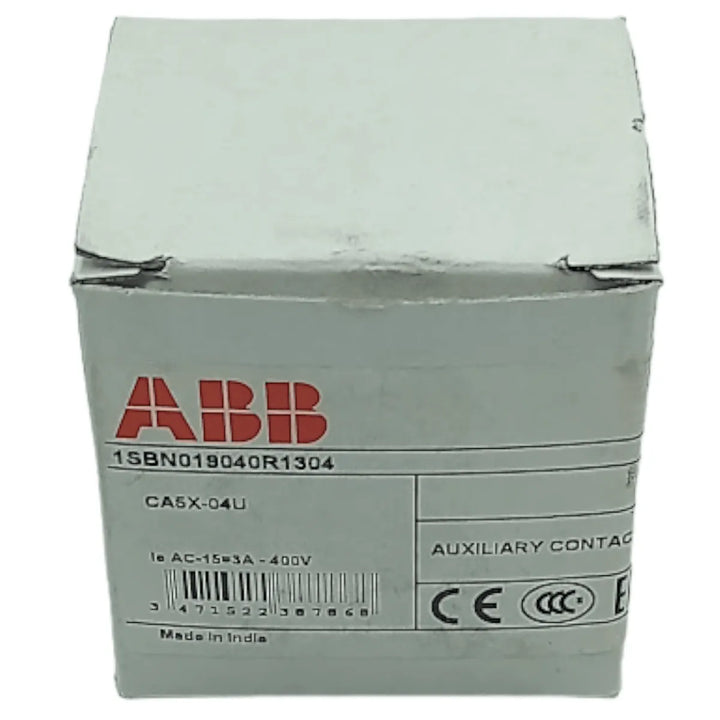 Bloco de Contato Auxiliar Abb CA5X-04U 400V 16A - Cabo Eletro