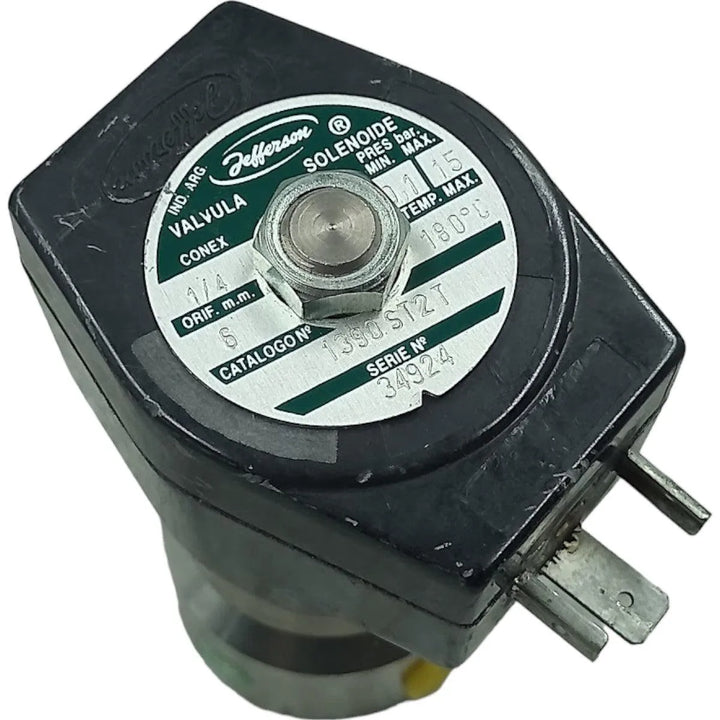 Valvula Solenoide Jefferson 1390ST2T 1/4 NPT 220V/60Hz - Cabo Eletro