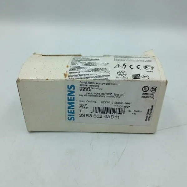 Chave Comutadora Siemens 3sb3 602-4ad11 - Cabo Eletro