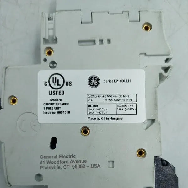 Disjuntor Monopolar GE EP100ULH1D15 10KA 15A 120V - Cabo Eletro