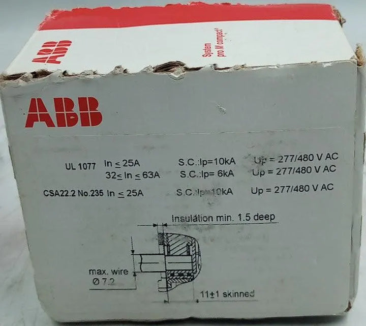 Disjuntor Tripolar Abb S 203P-Z2 400v 25kA 2A - Cabo Eletro