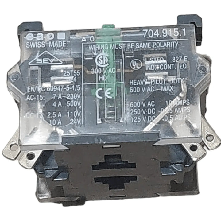 Bloco de Contato EAO Swiss 704.915.1 25T555E4 600V 10A - Cabo Eletro