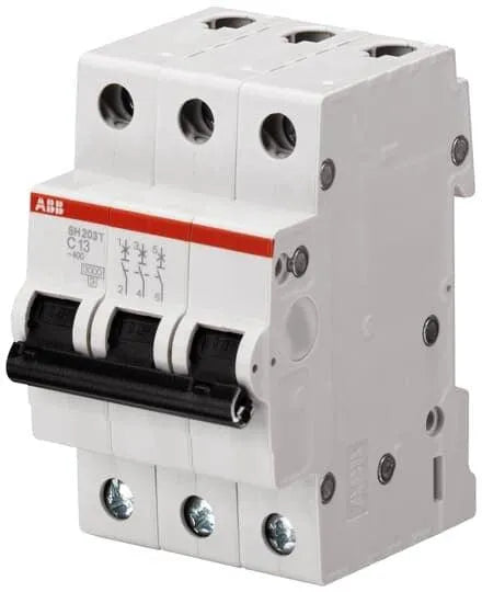 Disjuntor Tripolar ABB SH203L-C63 C 63A 400V 4,5kA - Cabo Eletro