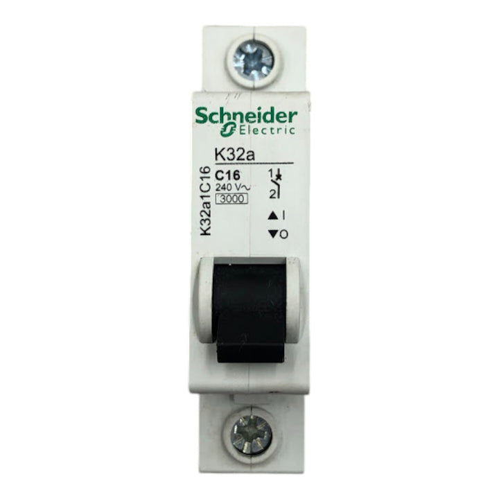 Disjuntor Monopolar Schneider K32A1C16 Curva C 16A 240V 3kA - Cabo Eletro